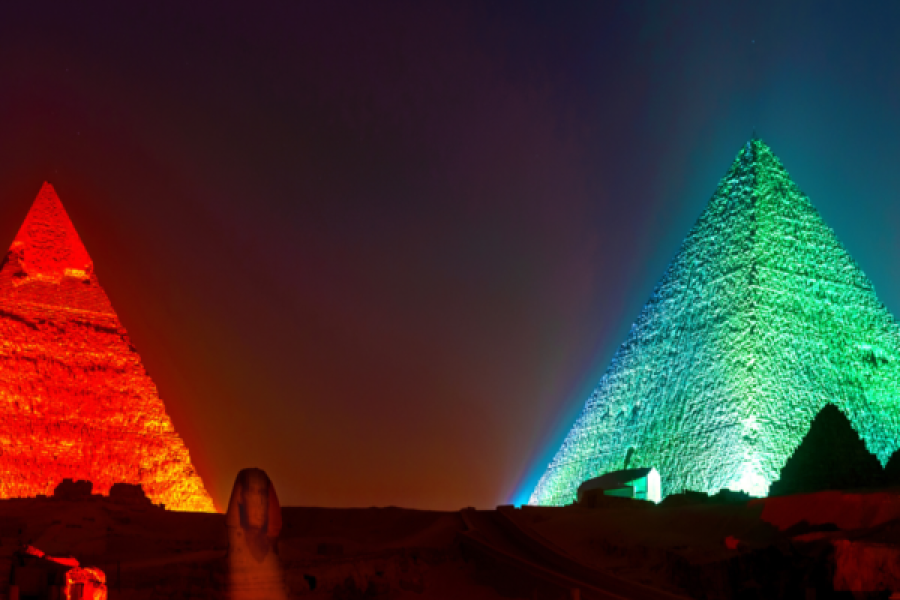 Night Show at the Giza Pyramids with Dinner